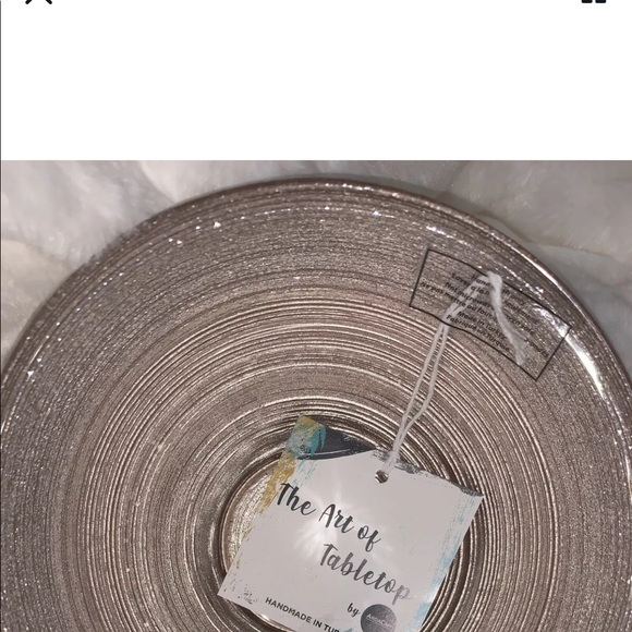 Set of 6 Art Of Tabletop Rose Gold Sparkle Turkish  Glass 6” Soup Cereal Bowls - Picture 4 of 4